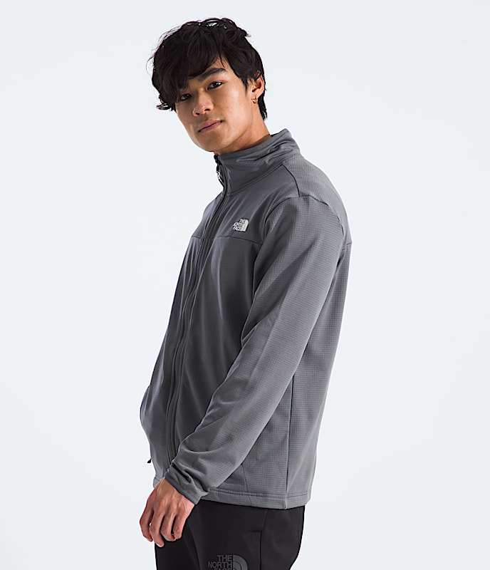 Men's Cedar Trail Grid Fleece Full-Zip Jacket - Image 4