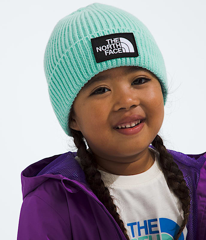 Kids' TNF? Box Logo Cuffed Beanie - Image 2