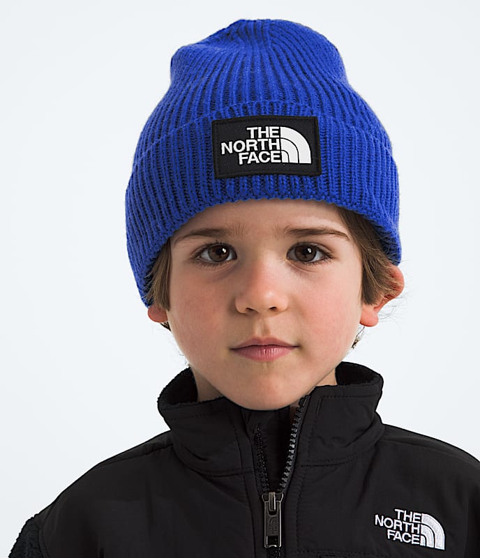 Kids' TNF? Logo Box Cuffed Beanie - Image 2
