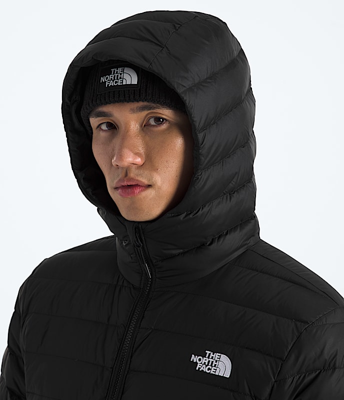 Men's Classic Down Hooded Jacket - Image 4