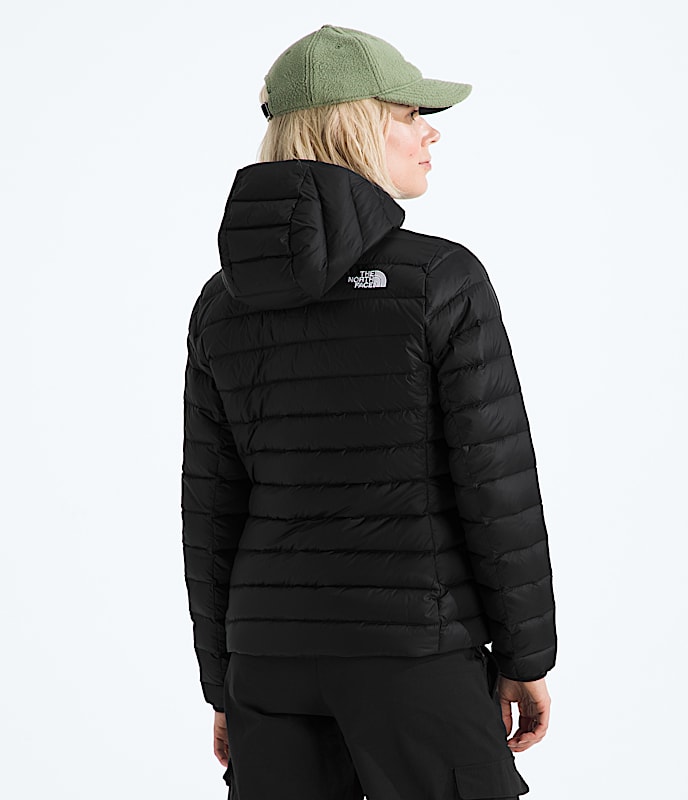 Women's Classic Down Hooded Jacket - Image 3