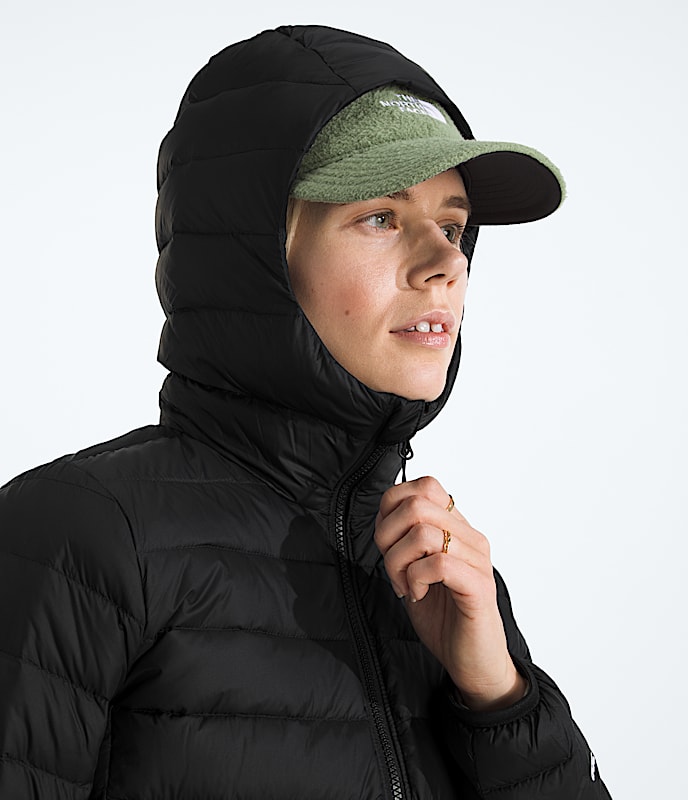 Women's Classic Down Hooded Jacket - Image 4