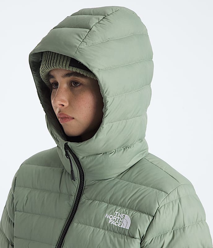 Women's Classic Down Hooded Jacket - Image 4