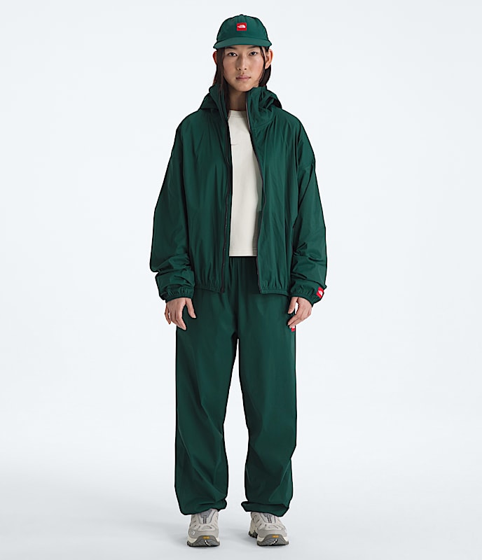 Men's TNF? Red Box Packable Hooded Wind Jacket - Image 3