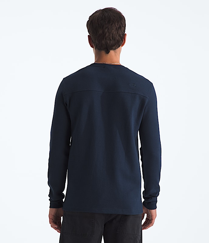 Men's Waffle Long-Sleeve Henley - Image 3