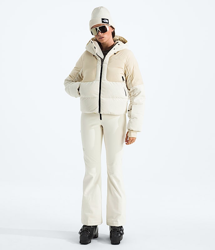Women's Cold Spell Corduroy Cropped Down Jacket - Image 2